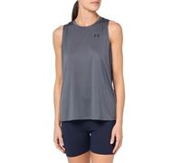 Under Armour Camiseta sin Mangas Tech Twist para Mujer, (025) Castlerock/Negro, Talla M, (025) Castlerock/Negro, M