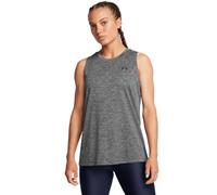Under Armour Camiseta sin Mangas Tech Twist para Mujer, (025) Castlerock/Negro, Talla XS, (025) Castlerock/Negro, XS