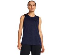 Under Armour Camiseta sin Mangas Tech Twist para Mujer, (410) Azul Marino Medianoche/Blanco, Talla XS, (410) Midnight Navy/White, XS