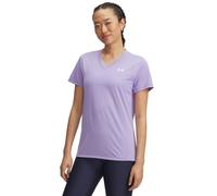 Under Armour Camiseta Tech de Manga Corta con Cuello en V para Mujer, (538) Transparente/Blanco, M