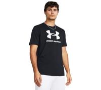 Under Armour Camiseta UA Sportstyle para Hombre con Logotipo actualizado, Negro y Blanco, S