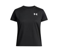 Under Armour Camiseta UA Tech SSC para niña, Negro/Blanco, 7-9 años