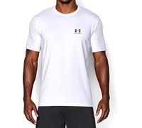 Under Armour Cc Left Chest Lockup, Camiseta para Hombre, Blanco White/Graphite, XXL