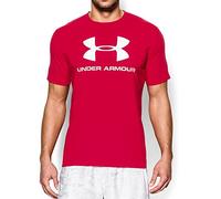 Under Armour CC Sportstyle Logo Camiseta de Manga Corta, Hombre, Rojo (Red/White), S