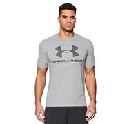 Under Armour CC Sportstyle Logo - Camiseta de Manga Corta para Hombre, Color Gris Claro (True Gray Heather), Talla 3XL