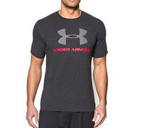 Under Armour CC Sportstyle Logo - Camiseta de Manga Corta para Hombre, Color Negro y Rojo, Talla 3XL