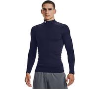 Under Armour CG Armour Comp Mock térmica con tecnología antiolor, Camiseta de Hombre con Cuello de Polo Ideal para Esquiar y Correr en Invierno, Azul (Midnight Navy), S