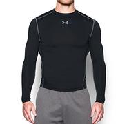 Under Armour CG Armour Crew - Camiseta de Manga Larga para Hombre, Color Negro, Talla L