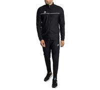 Under Armour Challenger Chándal para hombre con material de secado rápido y cremalleras en el tobillo, cómodo y resistente, para el gimnasio y el deporte, color negro/blanco, talla XXL