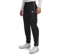 Under Armour Challenger Warm-Up Pant Pantalones de chándal Impermeables Ajustados al Tobillo, Pantalones Deportivos Largos para Entrenamiento, Atletismo y Ropa informalBlack / / White,XXL