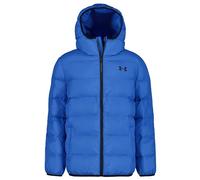 Under Armour Chaqueta Acolchada Pronto Colourblock para Niño con Tecnología UA Storm - Abrigo de Invierno Ligero y Cálido con Capucha, Bolsillos con Cierre a Presión, Blue Atlantis, 14 años