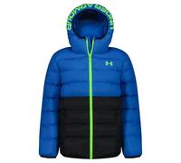 Under Armour Chaqueta Acolchada Pronto Colourblock para Niño con Tecnología UA Storm - Abrigo de Invierno Ligero y Cálido con Capucha, Bolsillos con Cierre a Presión, 6-14 Años