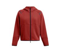 UNDER ARMOUR Chaqueta con capucha para mujer UA Unstoppable Fleece con cremallera completa rojo oscuro | XS