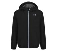 Under Armour Chaqueta Cortavientos Wintuck Wordmark para Niño con Tecnología UA Storm - 5K/5K, Repelente al Agua y Cortavientos, Forro de Malla Transpirable, Negro, de 12 a 13 años