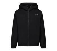 Under Armour Chaqueta impermeable para niños, Negro/Negro, 10-11 años