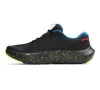 Under Armour Charged Pursuit 3 - Tenis de Correr con Logotipo Grande para Mujer, Negro de Alta Visibilidad, Amarillo y Blanco, 40 EU