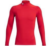 Under Armour Coldgear Armour - Camiseta de compresión para Hombre, Rojo (600)/Blanco, S