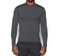 Under Armour Coldgear Compression Mock Shirt Carbon Heather-Black - L