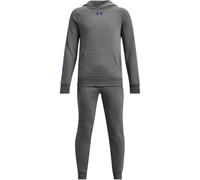 Under Armour Conjunto de dos piezas de traje de forro polar Ua Rival para niño, Castlerock Light Heather/White, 70-74
