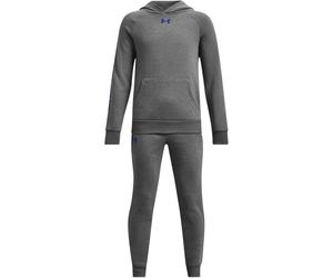Under Armour Conjunto de dos piezas de traje de forro polar Ua Rival para niño, Castlerock Light Heather/White, 70-74