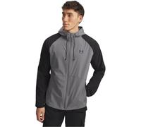 Under Armour Cortavientos elástico resistente al viento para hombre, verde/negro, L