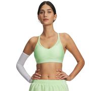 Under Armour Brasier deportivo de bajo impacto con espalda cruzada para mujer, (712) Lumos Lima/Blanco, Medium