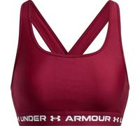 Under Armour Crossback Mid Impact Sports Bra Sujetador Deportivo, Opaco, (625) Cardinal/Cardinal/Blanco, S para Mujer