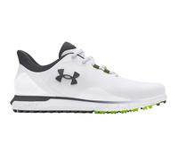 Under Armour Drive Fade SL zapatos de golf para hombre, blanco/gris titán, Sin tacos, 40, Estándar