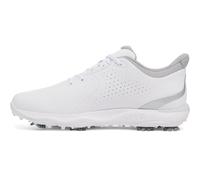 Under Armour Drive Fade - Tenis de golf para hombre, (101) Blanco/Blanco/Plateado Metálico, 42.5 EU