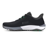 Under Armour Drive Pro Spikeless - Zapatos de golf anchos para hombre, (002) Negro/Negro/Gris Titán, 10.5 Wide