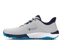 Under Armour Drive Pro Spikeless - Zapatos de golf anchos para hombre, (101) Mod Gray/Capri/Midnight Navy, 8 Wide