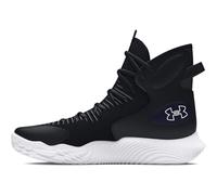 Under Armour Flow Highlight Ace - Zapatos de voleibol para mujer, (001) Negro/Castlerock/Gris Mod, 37.5 EU