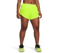 Under Armour Fly by 3In Pantalones Cortos Mujeres Amarillo neón - High Vis Yellow 731 S