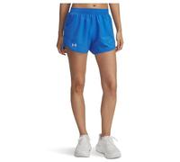 Under Armour - Pantalones cortos UA Fly by - 7,6 cm, Azul Atlantis reflectante - XS