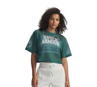 Under Armour Football Mesh Crop Short Sleeve T-Shirt XS