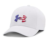 Under Armour Freedom Blitzing Hat Gorra, Blanco (100)/Negro, Large/X-Large para Hombre