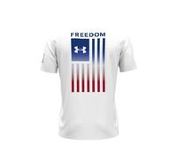 Under Armour Freedom Graphic - Camiseta de manga corta para hombre, (100) blanco/azul real, Small