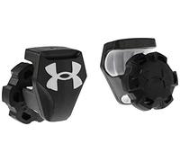 Under Armour Gafas de sol ovaladas con clip para visera de fútbol, Negro mate, 0