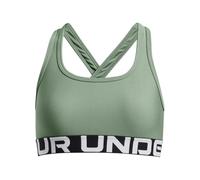 Under Armour Girl'S Crossback Sports Bra Silica Green/White XS XS