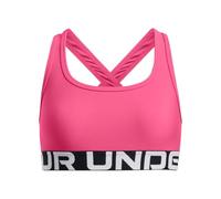 Under Armour Girl'S Crossback Sports Bra Super Pink/White XL XL