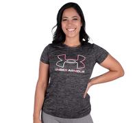 Under Armour girls Tech Big Logo Twist Short Sleeve T-Shirt Black (00