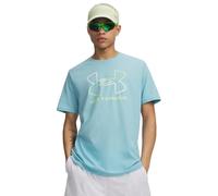 Under Armour Global Foundation - Camiseta de manga corta para hombre, (425) Blue Haze / Lumos Lime / White, 3X-Large