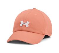 Under Armour Gorra Blitzing ajustable para mujer, (963) Bubble Peach / Blanco, Talla única