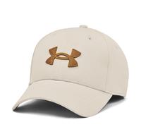 Under Armour Gorra Blitzing de ajuste elástico para hombre, (110) Summit blanco/amarillo ocre, S/M