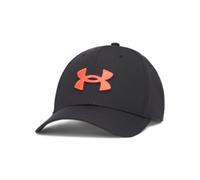 Under Armour Gorra Blitzing para hombre de ajuste elástico, (006) Negro / Rojo Venom, XL/XXL