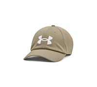 Under Armour Gorra Deportiva para Hombre UA Blitzing Adj Hat, Gorra Ajustable con Banda para el Sudor integrada, Caqui Gris, Talla única
