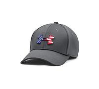 Under Armour Gorra Freedom Blitzing para Hombre, Gris Profundo (012)/Negro, Medium/Large