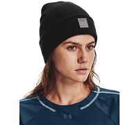 Under Armour Gorro con puño de Medio Tiempo, Mujer, (001) Black Pewter Ghost Gray, Talla única