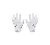 Under Armour Guantes de béisbol Clean Up para hombre, (100) blanco/plateado metálico/plateado metálico, Medium