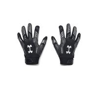 Under Armour Guantes de fútbol F9 Nitro para Hombre, (001) Negro/Castlerock/Plateado Metálico, Medium